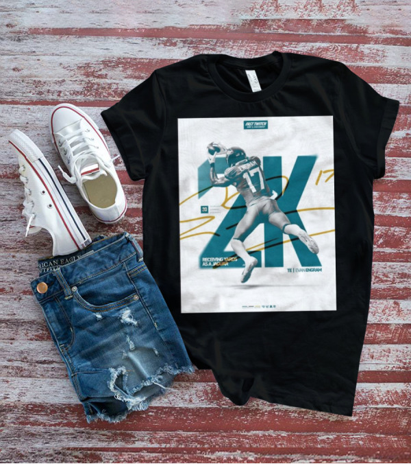 Jacksonville Jaguars TE Evan Engram 2K Receiving Yards As A Jaguar T-Shirt