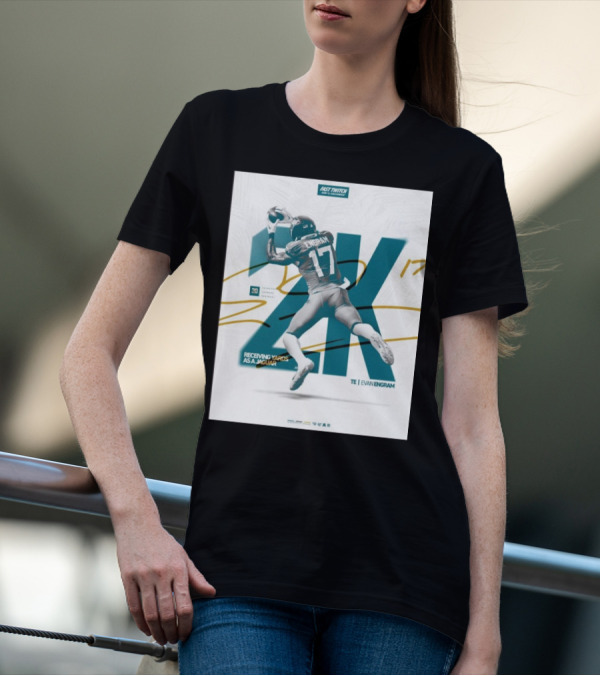 Jacksonville Jaguars TE Evan Engram 2K Receiving Yards As A Jaguar T-Shirt