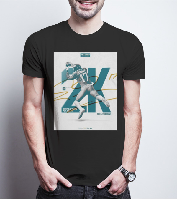 Jacksonville Jaguars TE Evan Engram 2K Receiving Yards As A Jaguar T-Shirt