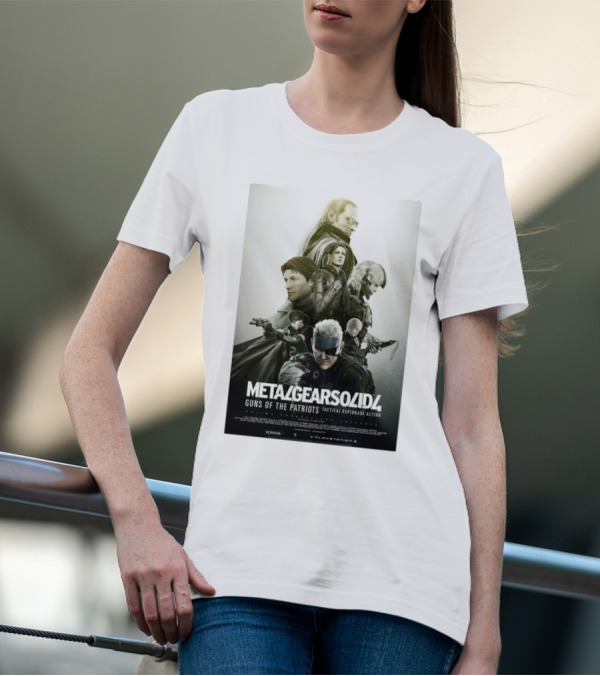 Metal Gear Solid 4 Guns Of The Patriots Tactical Espionage Action Konami PlayStation 3 T-Shirt