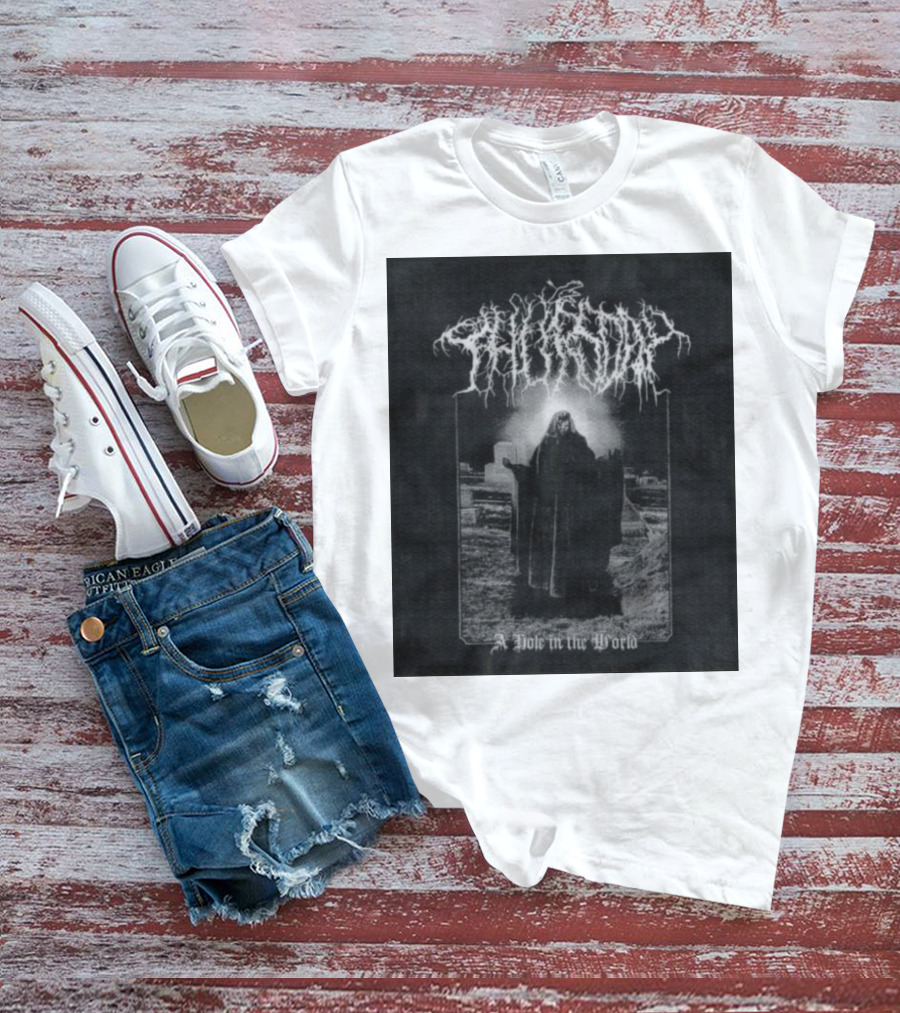 Thursday A Hole In The World Mysterious Cloaked Figure In Cemetery T-Shirt