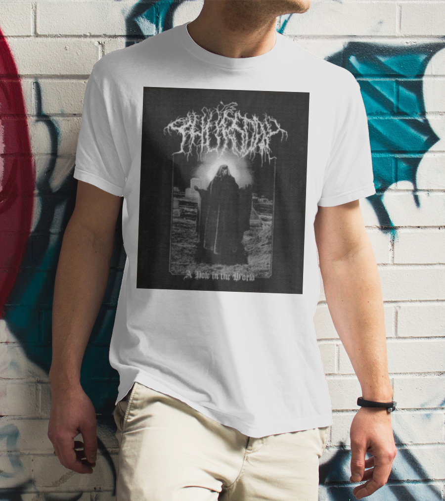 Thursday A Hole In The World Mysterious Cloaked Figure In Cemetery T-Shirt
