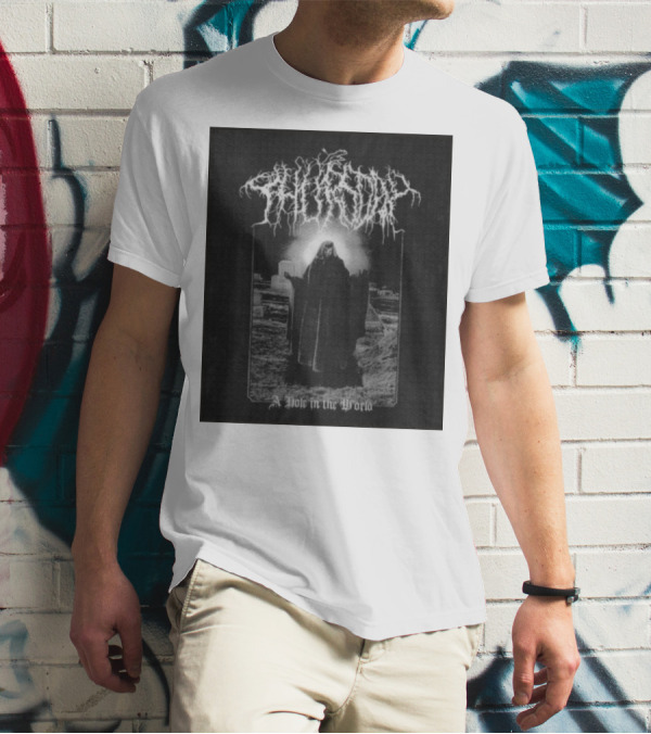 Thursday A Hole In The World Mysterious Cloaked Figure In Cemetery T-Shirt