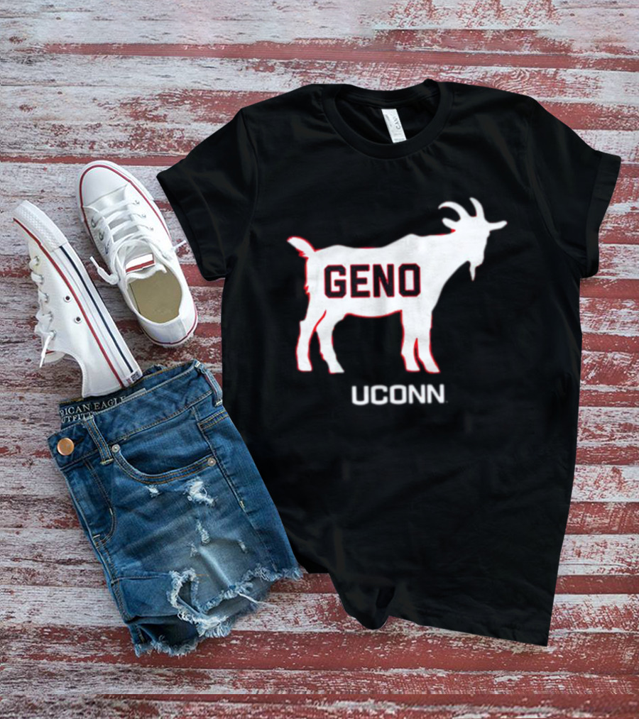 UConn Huskies Geno Basketball GOAT T-Shirt