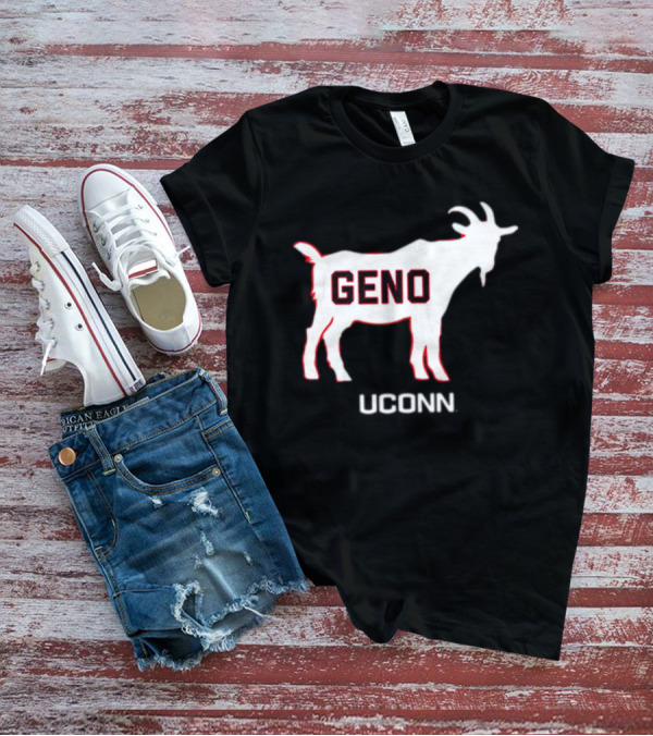 UConn Huskies Geno Basketball GOAT T-Shirt