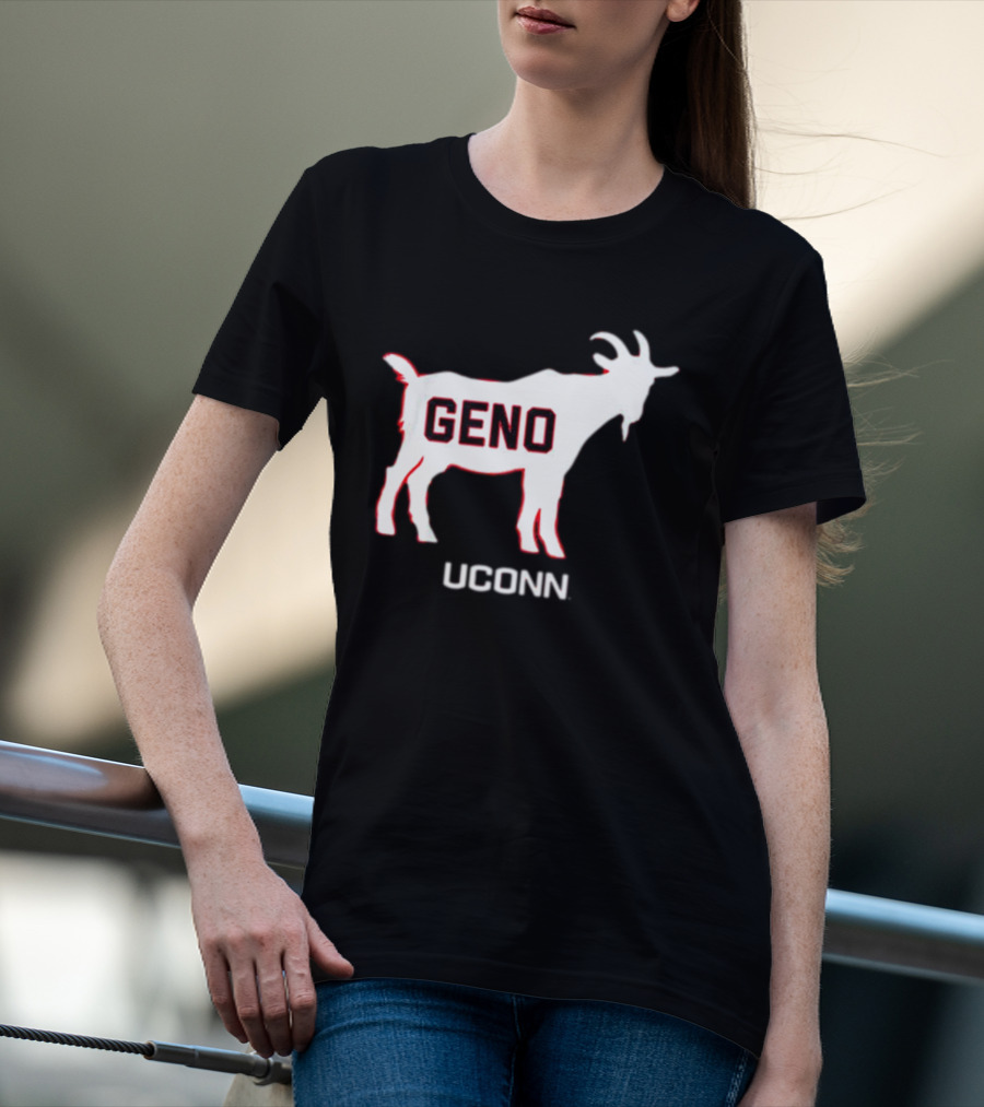 UConn Huskies Geno Basketball GOAT T-Shirt