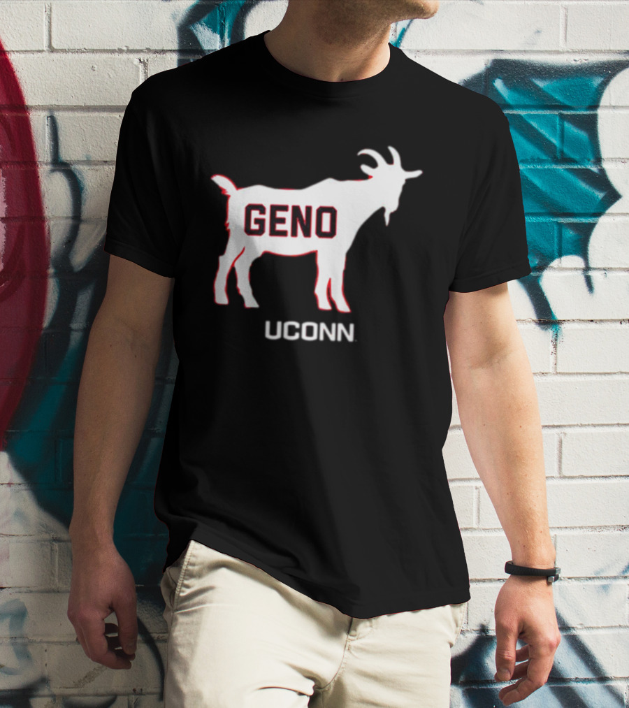 UConn Huskies Geno Basketball GOAT T-Shirt