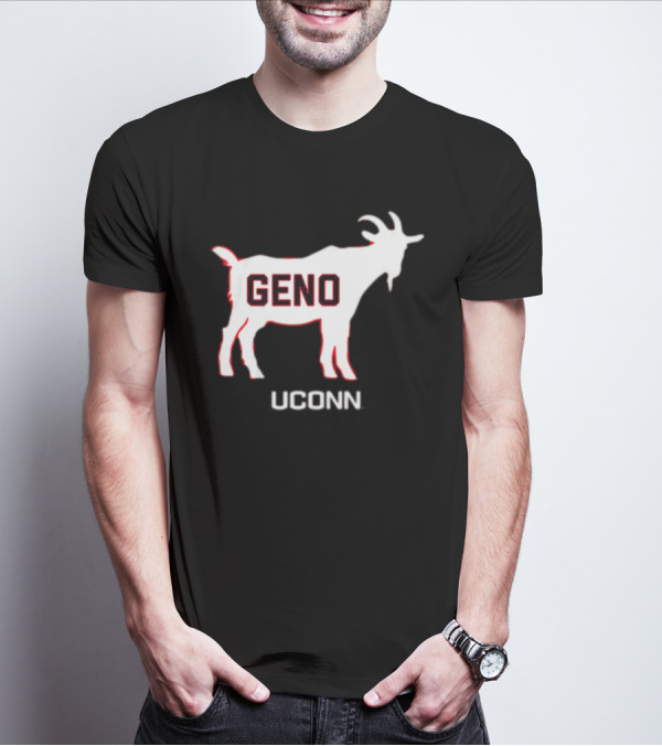 UConn Huskies Geno Basketball GOAT T-Shirt