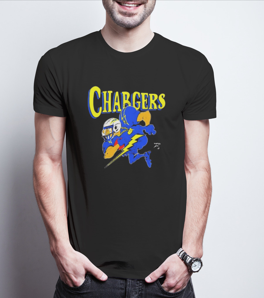 Los Angeles Chargers Crenshaw Skate Club Mascot Football Cartoon Character T-Shirt