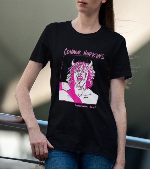 Connor Hopkins Handsome Devil Pink Horned T-Shirt