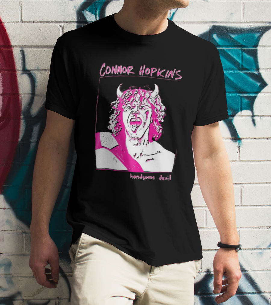Connor Hopkins Handsome Devil Pink Horned T-Shirt