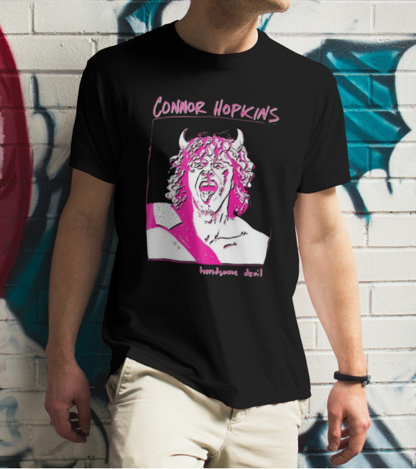 Connor Hopkins Handsome Devil Pink Horned T-Shirt