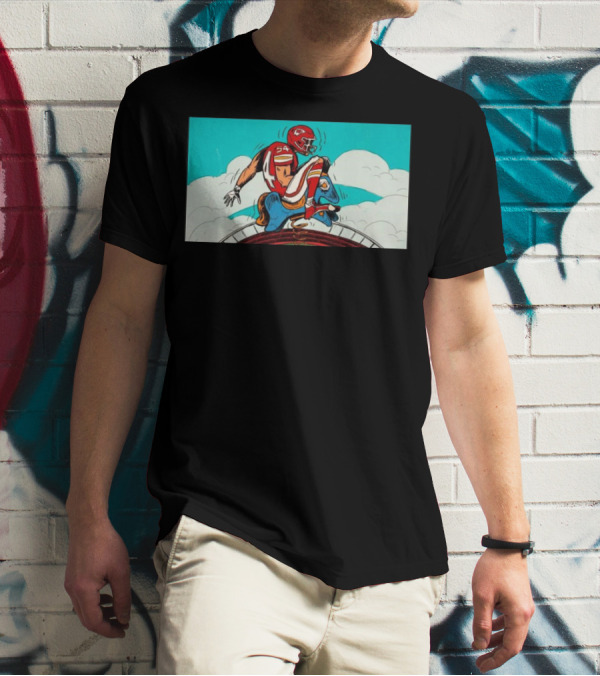 Kansas City Chiefs Vs. Denver Broncos Game-Day Matchup Sky Battle T-Shirt