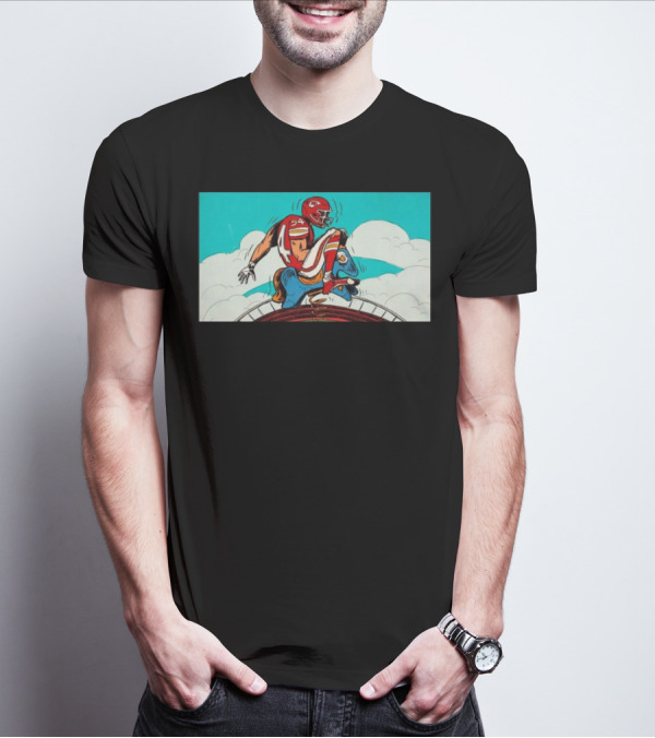 Kansas City Chiefs Vs. Denver Broncos Game-Day Matchup Sky Battle T-Shirt