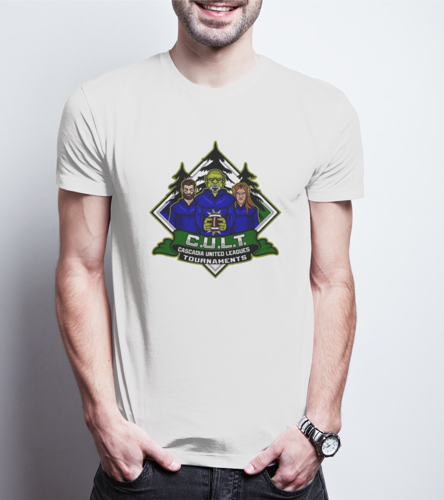 CULT Cascadia United Leagues Tournaments Blood Bowl Green Orc Iconic T-Shirt