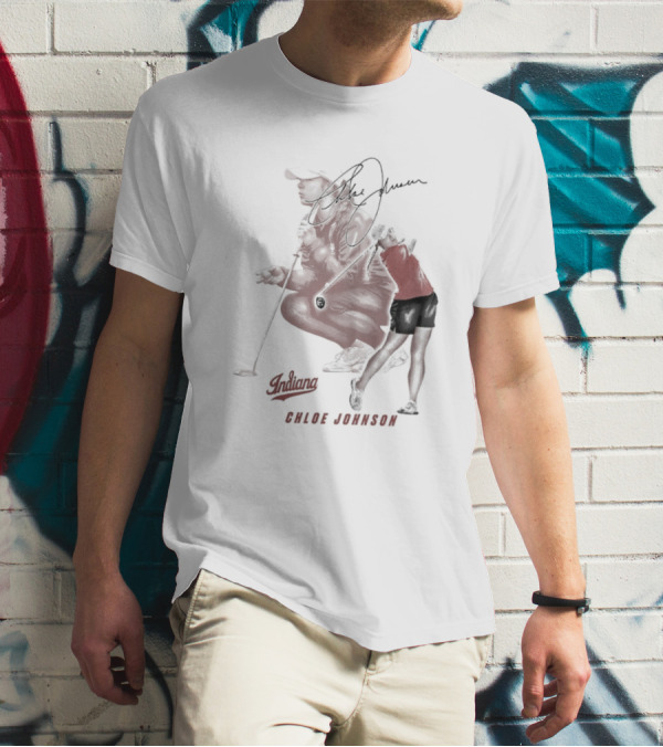 Chloe Johnson Indiana Golf Signature With Dynamic Player T-Shirt