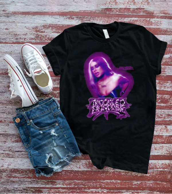 Slayyyter Troubled Paradise Purple Aura T-Shirt