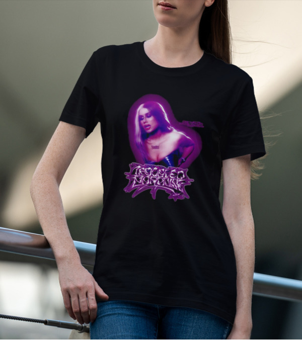 Slayyyter Troubled Paradise Purple Aura T-Shirt