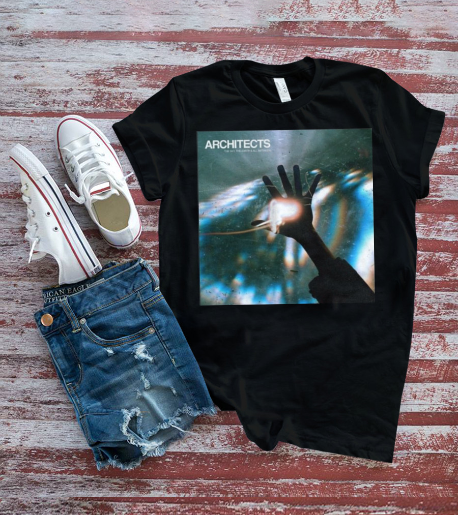 ARCHITECTS The Sky, The Earth And All Between Hand Through Light Rays T-Shirt