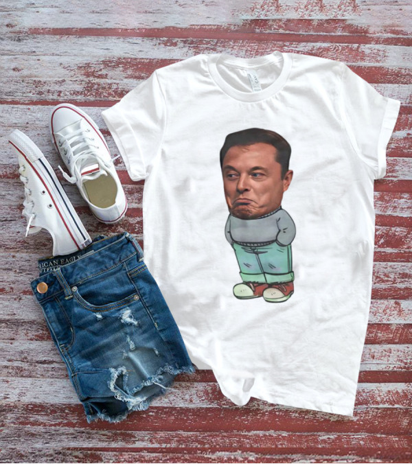 Musk Chill Guy Cartoon Style Humor Character T-Shirt