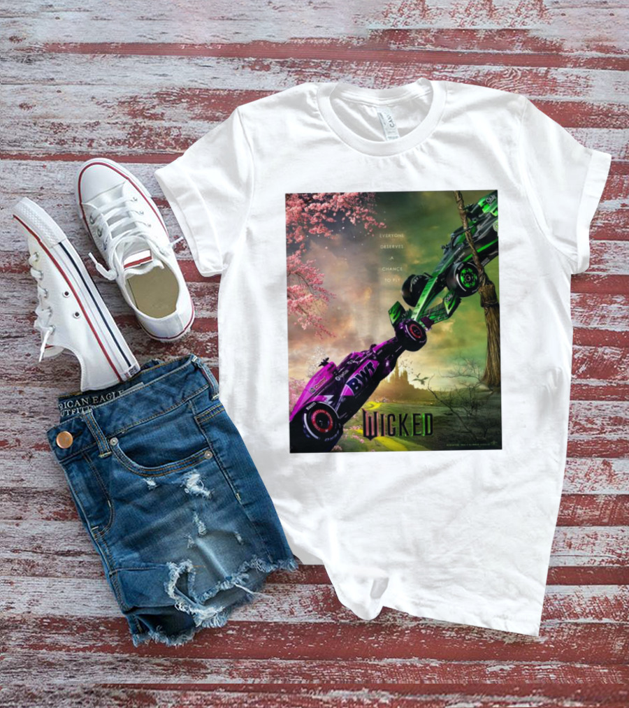 Wicked Everyone Deserves A Chance To Fly Racing Cars Vertical Sky Forest T-Shirt