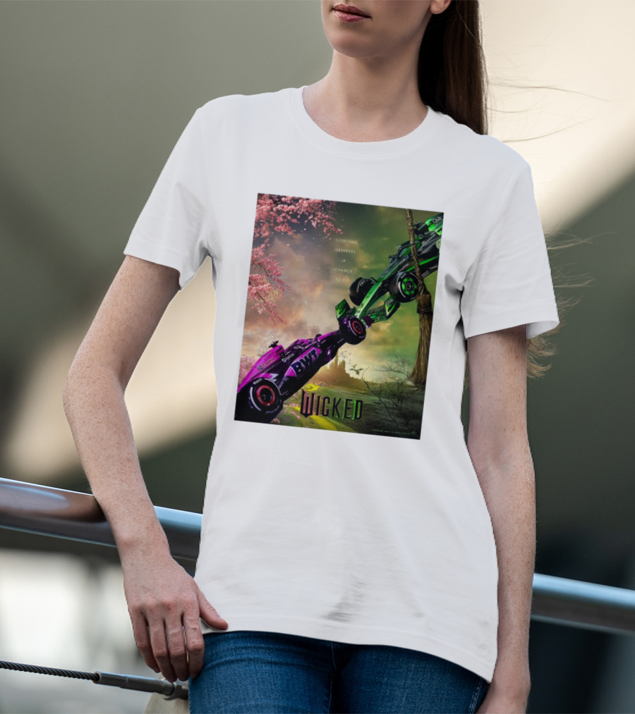 Wicked Everyone Deserves A Chance To Fly Racing Cars Vertical Sky Forest T-Shirt