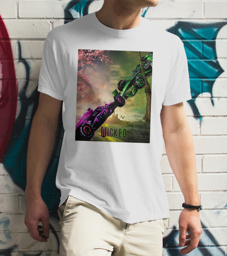 Wicked Everyone Deserves A Chance To Fly Racing Cars Vertical Sky Forest T-Shirt