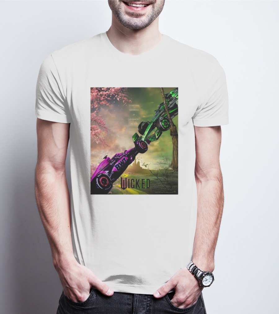 Wicked Everyone Deserves A Chance To Fly Racing Cars Vertical Sky Forest T-Shirt