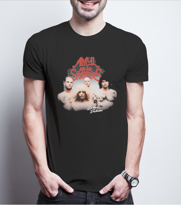 Amyl And The Sniffers Band Comfort To Me Logo Photo T-Shirt