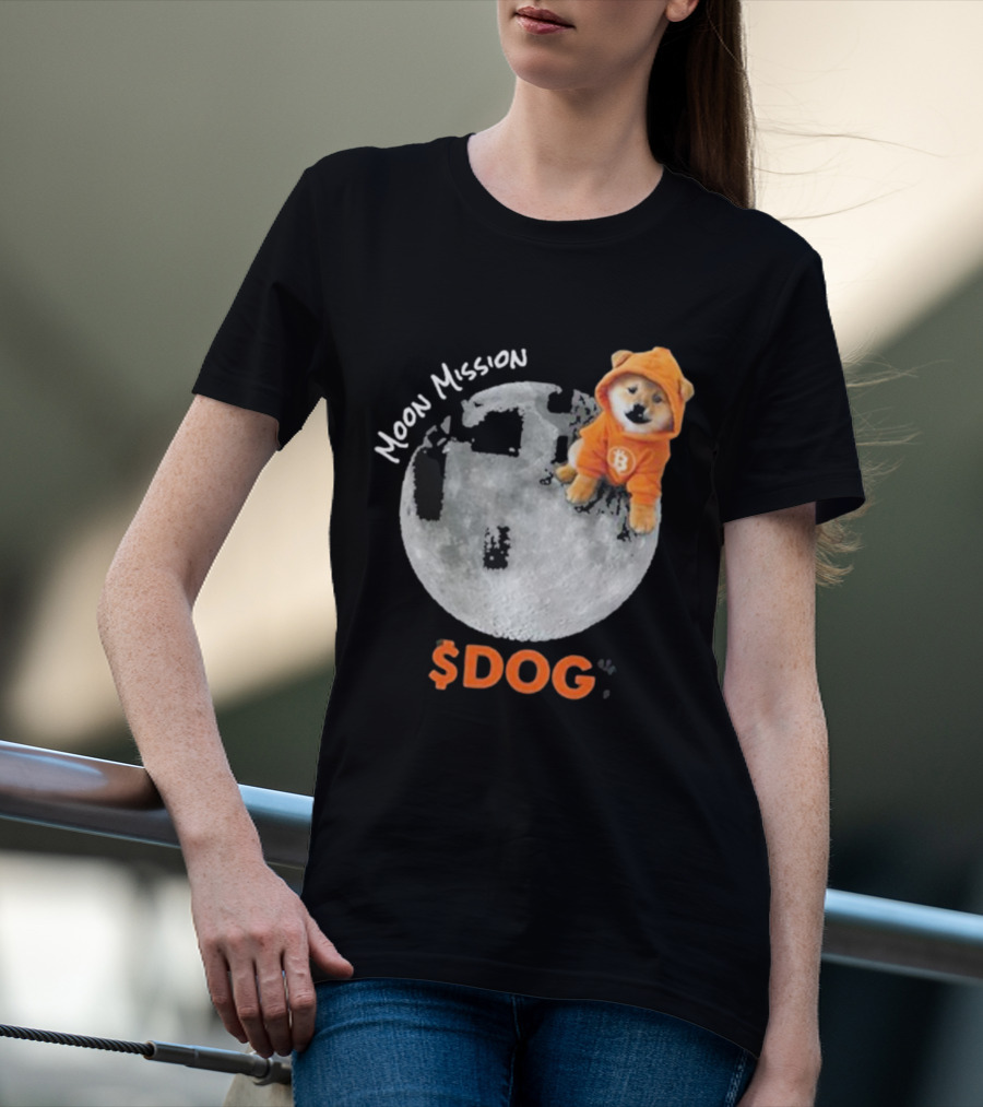 Moon Mission $DOG Dogecoin Bitcoin Shiba Inu T-Shirt