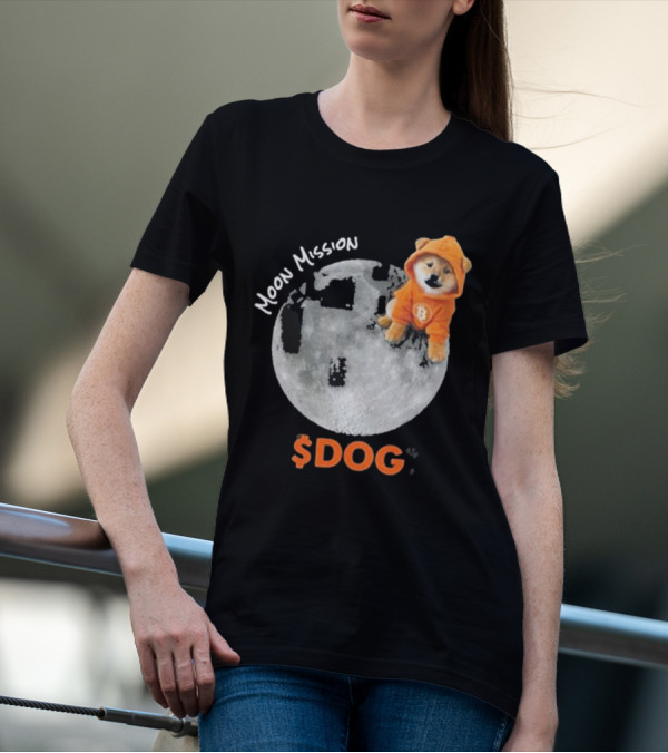 Moon Mission $DOG Dogecoin Bitcoin Shiba Inu T-Shirt