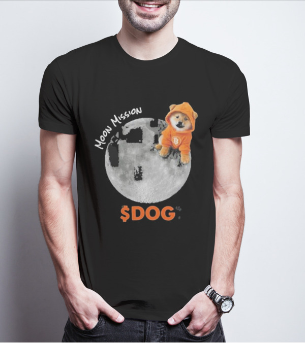 Moon Mission $DOG Dogecoin Bitcoin Shiba Inu T-Shirt