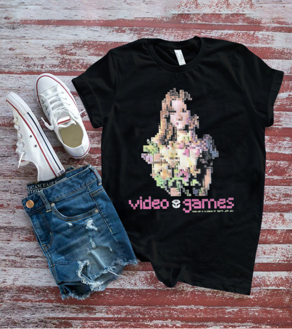 Video Games Heaven Is A Place On Earth With 8-Bit Pixel Art Girl T-Shirt