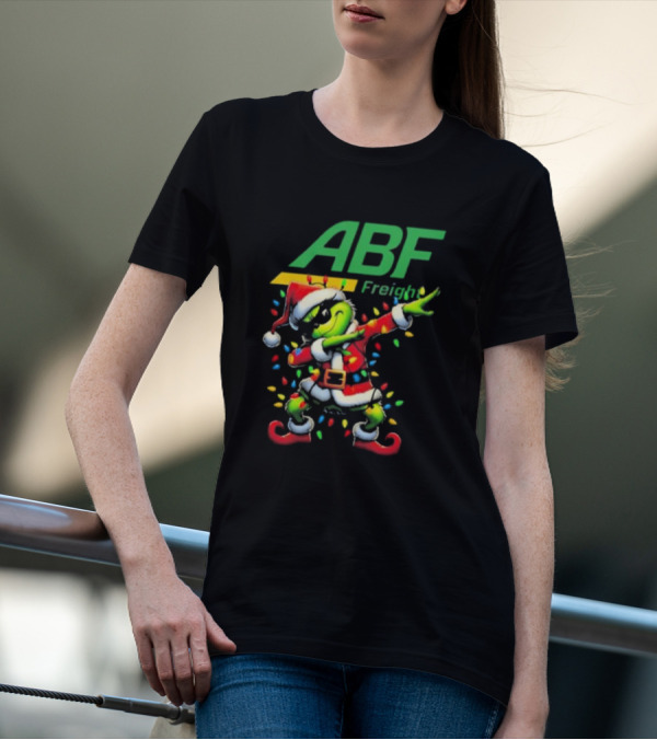 ABF Freight Santa Grinch Dabbing Merry Christmas T-Shirt