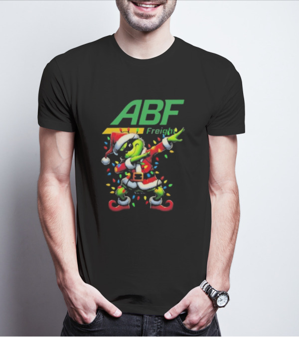 ABF Freight Santa Grinch Dabbing Merry Christmas T-Shirt