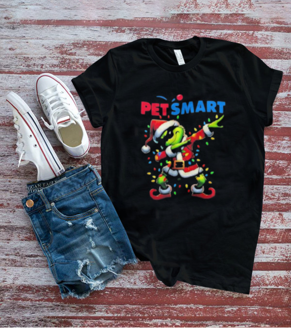 PetSmart Santa Grinch Dabbing Christmas T-Shirt
