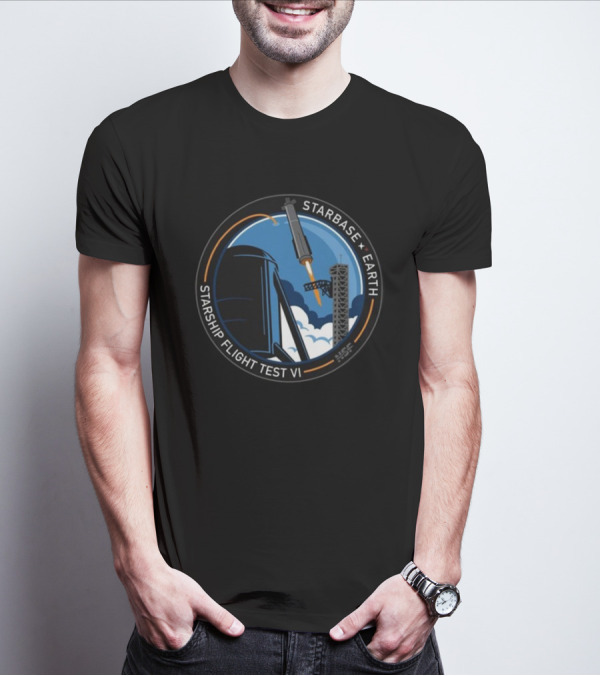 Starbase Earth Starship Flight Test VI NSC所属 T-Shirt