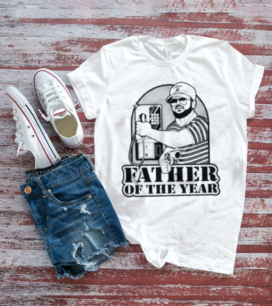 AK Guy Father Of The Year Phone Booth And Gun T-Shirt