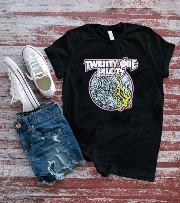 Twenty One Pilots Fire Breathing Dragon Circle T-Shirt