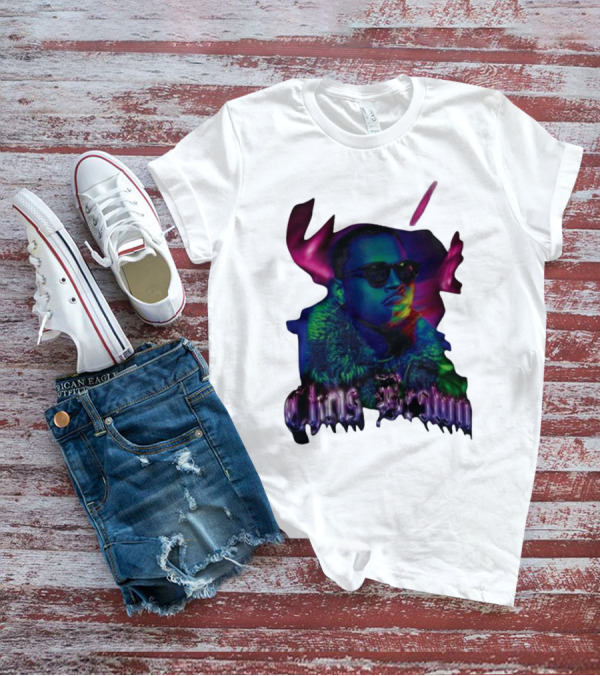 Chris Brown Psychedelic Northern Lights T-Shirt