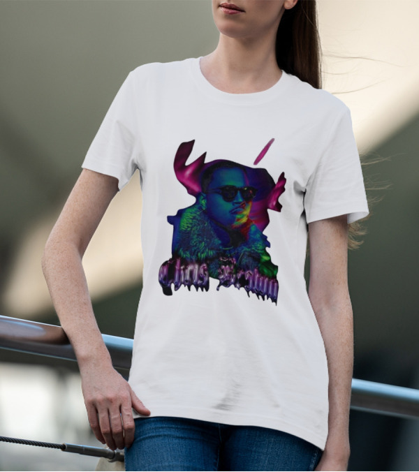 Chris Brown Psychedelic Northern Lights T-Shirt