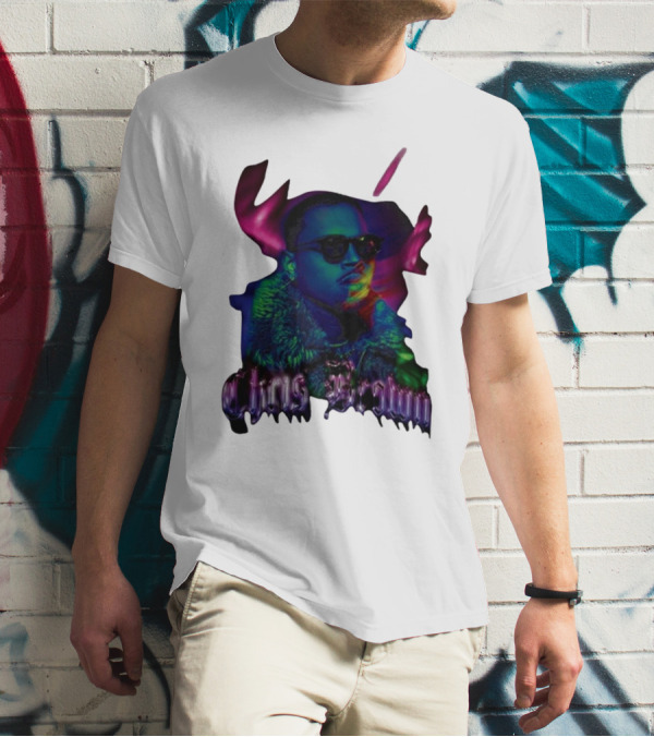 Chris Brown Psychedelic Northern Lights T-Shirt