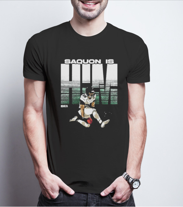 Saquon Is HIM NFLPA Signature Football T-Shirt