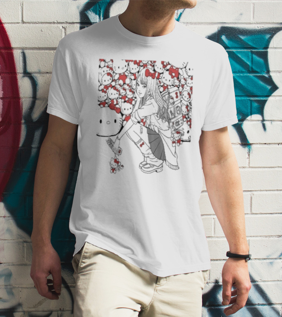 Tomie X Hello Kitty Collaboration Visual Merchandise T-Shirt