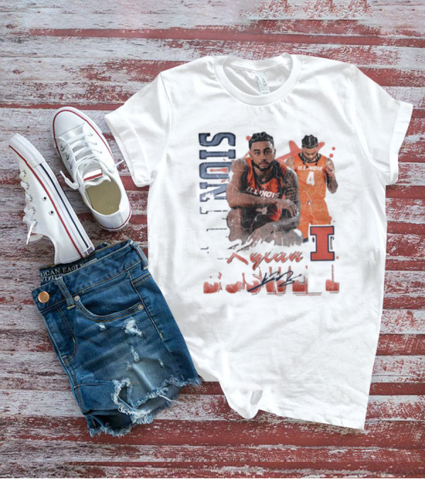 Kylan Boswell Illinois Fighting Illini 90s Signature Classic Player Collection T-Shirt