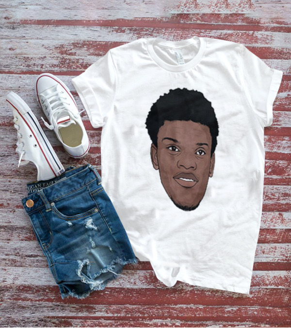 Lamar Jackson Big Head MVP Baltimore Ravens NFL T-Shirt