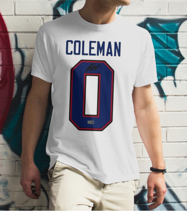 Coleman Signed Number 0 T-Shirt