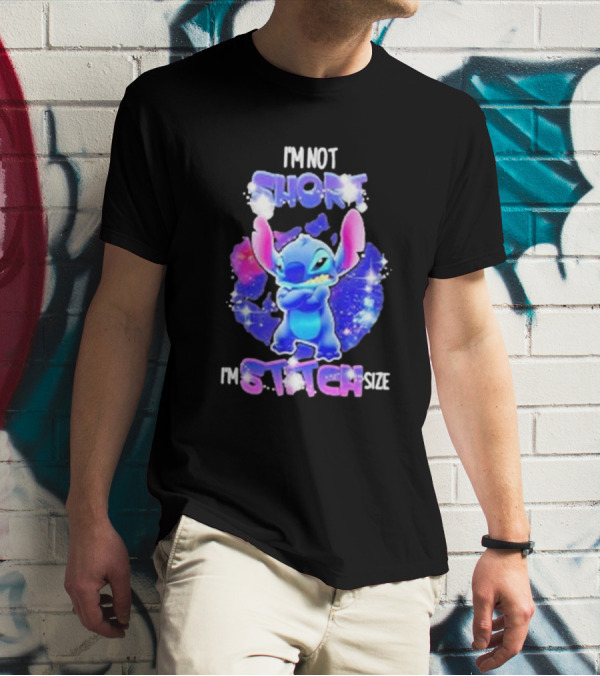 I'm Not Short I'm Stitch Size Lilo And Stitch Character Image T-Shirt