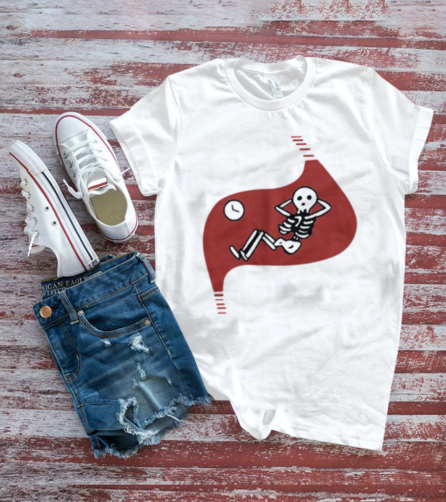 Daodaosama1125 Skeleton With Clock Death Of Dungeon Meshi Falin T-Shirt