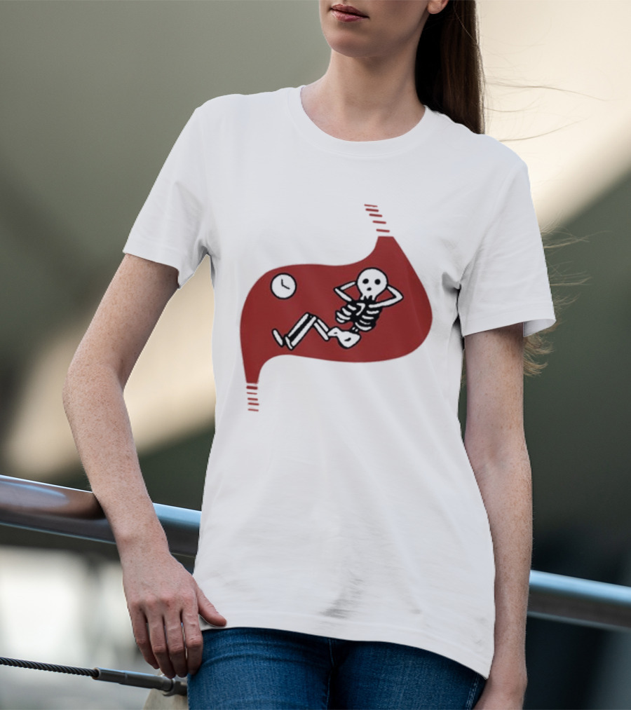 Daodaosama1125 Skeleton With Clock Death Of Dungeon Meshi Falin T-Shirt